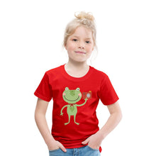 Lade das Bild in den Galerie-Viewer, Kinder T-Shirt - Frosch mit Kamera - Rot
