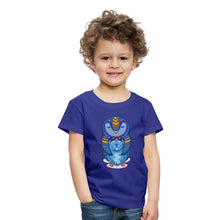 Lade das Bild in den Galerie-Viewer, Kinder T-Shirt - Pinguin Mama mit Baby - Königsblau
