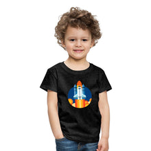 Lade das Bild in den Galerie-Viewer, Kinder T-Shirt - Space Shuttle startet - Anthrazit
