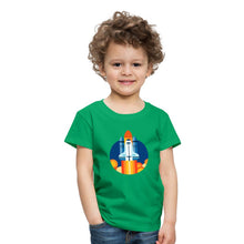 Lade das Bild in den Galerie-Viewer, Kinder T-Shirt - Space Shuttle startet - Kelly Green
