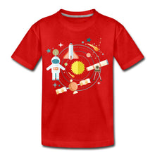 Lade das Bild in den Galerie-Viewer, Kinder T-Shirt - Raumfahrt und Weltall - Rot
