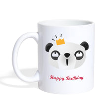 Lade das Bild in den Galerie-Viewer, Panda Tasse - Happy Birthday - white
