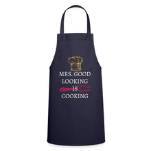 Lade das Bild in den Galerie-Viewer, Kochschürze - Mrs. Good Looking is Cooking - Navy
