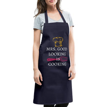 Lade das Bild in den Galerie-Viewer, Kochschürze - Mrs. Good Looking is Cooking - Navy
