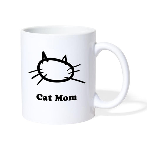 Tasse Cat Mom - Weiß