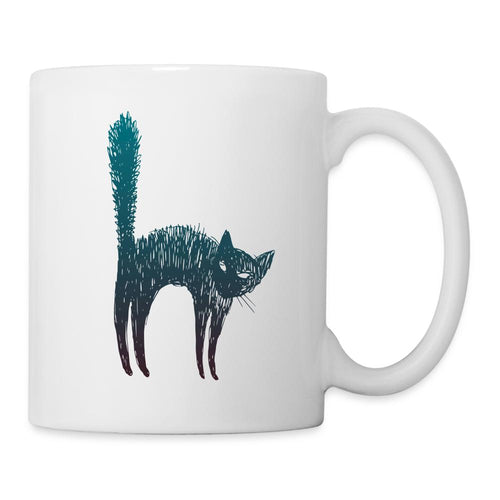 Tasse - Katzenbuckel - white